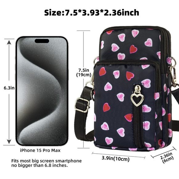 Crossbody Bags, Small Phone Purse Travel Pouch Over The Shoulder ;) - Picture 3 of 9